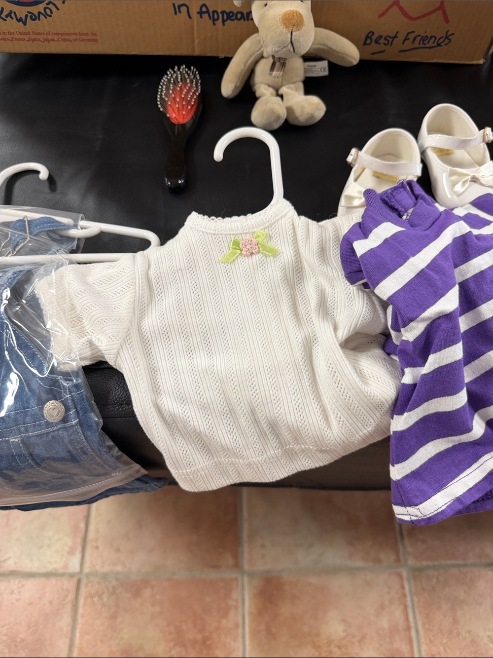 Classic My Twin Play Doll with extra clothes, accessories, and a chair - Picture 6 of 7